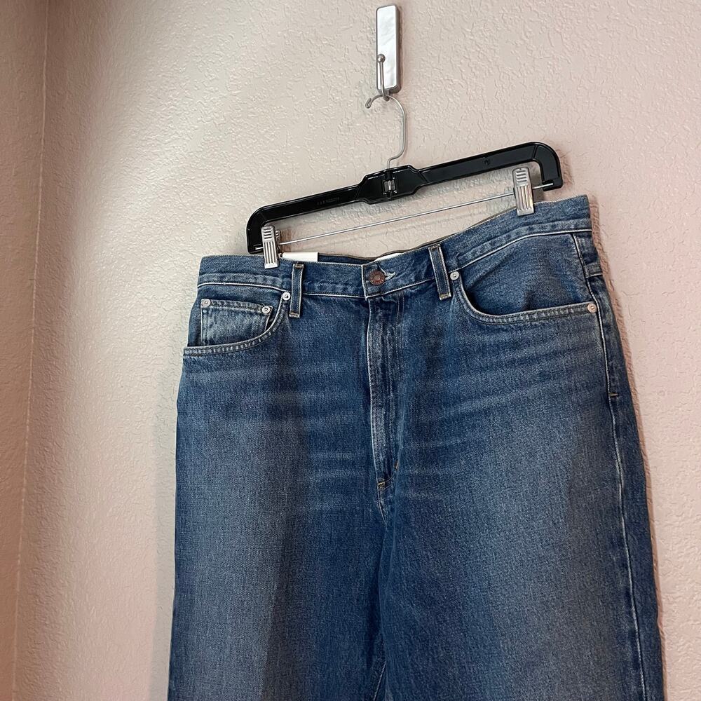 New Agolde Vintage Flare High Waist Jeans Absolute Blue NWT 32 90s Y2K - Picture 4 of 10